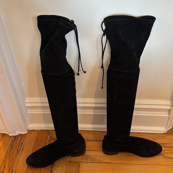 Stuart Weitzman Lowland Suede Thigh High Boot - Picture 5 of 8